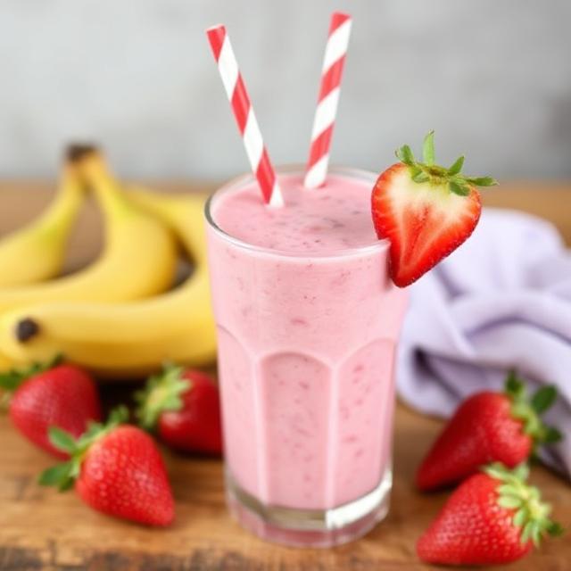 Σμούθι με Φράουλα & Μπανάνα