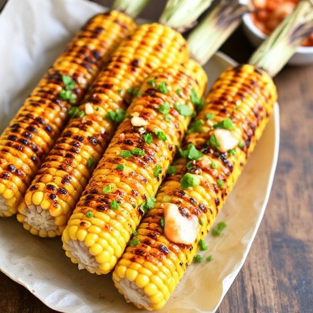 Ψητό Καλαμπόκι με Βούτυρο Τσίλι-Λάιμ