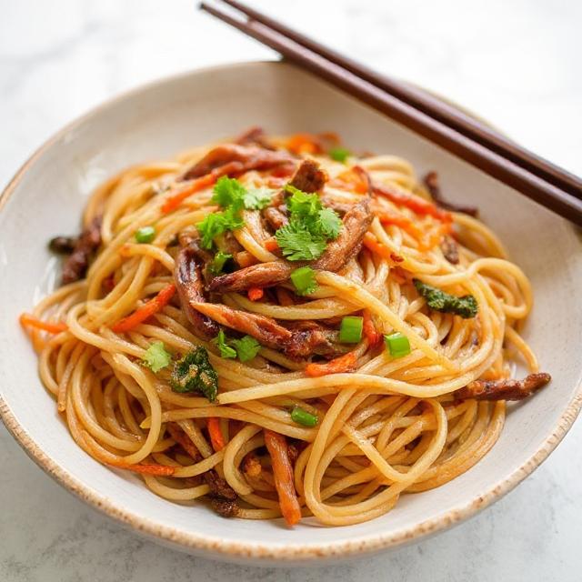 Τζαπτσέ (Japchae – Γυάλινα Νουντλς με Λαχανικά)