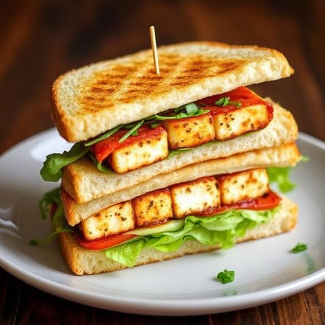 Σάντουιτς με Τυρί Πανίρ και Καρυκεύματα